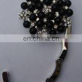 Popular Flower Shape Purse Handbag Hangers, Blackpearl Table Top Foldable Purse Bag Hanger /Bag Holder /Bag Hook for Promotional