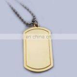 Custom Logo Printed Gold Metal Blank Dog Tag thumbnail-1