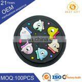 Round OEM Clothing Pvc Rubber Badge Label thumbnail-2