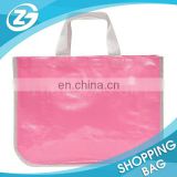 Factory OEM ODM Daily Shopping Reusable Red Lamination Custom Handled PP Woven Shopping Bag