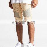 DiZNEW 2019 USA Khaki Paint Biker Denim Shorts for Men thumbnail-6