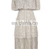 Spring and Summer 2020 New Word Shoulder Cake Group Dress Explosion Models Women's Clothing Factory Direct Sales thumbnail-3