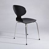 China Supplier Modern Designed Dinning Chair With Black Painted and Walnut Veneer Ant Chair Designed thumbnail-1