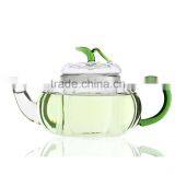 Heat Resistant Glass Teapot Glass Tea Pot With Infuser Pumpkin Shape thumbnail-2