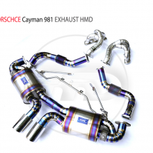 Titanium Alloy Exhaust Pipe With Manifold Full Set for Porsche Cayman 981 Auto Modification Electronic Valve Whatsapp008613189999301 thumbnail-2