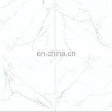White Carrara Glazed Marble Style Porcelain Ceramic Tiles for Floor and Wall 4 Face CK6Y611PA