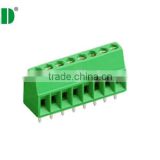 PCB terminal block 125V 6A 2P-22P PCB screw type wire connectors Euro type connector
