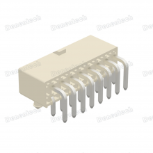 Denentech 4.20mm Pitch Dual Row Right Angle DIP Wafer Connector thumbnail-4