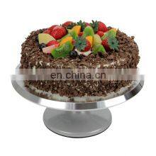 Wholesale Factory Stainless Steel Birthday Party Rotating Cake Stand