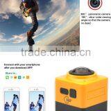 2016 Newest Panorama Action Camera 360x190 Degree With WiFi for Android IOS APP Preview & Playback - Cube 360 Quality Choice thumbnail-2
