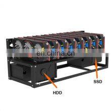 Cheap Factory Price Factory Wholesales 8 Gpu Steel Open Air Shell Case Rig Rack Graphics Card Rig Frame thumbnail-3