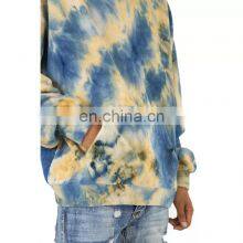 Factory Customized Logo Tye Dye Sweatshirt Fleece Cotton Blank Oversized Tie Dye Hoodie thumbnail-2