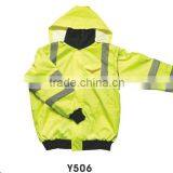 Yellow Hi Vis Bomber Jacket Conforming to EN471