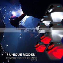 1000 Lumens USB Rechargeable Headlight Camping Waterproof Running High Power Headlamp Flashlight USB Rechargeable Headlight thumbnail-4