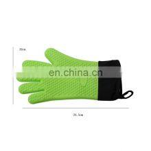 Best Selling Rubber Heat Resistant Silicone BBQ Grilling Baking Oven Mitt Gloves thumbnail-3