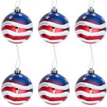 Wholesale Custom Design Handmade Decorative Christmas Tree Ornament Hanging Glass Ball 8 10 mm thumbnail-4