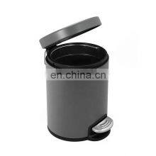 Household Products Rubbish Bin Steel Foot Pedal Dustbin Indoor Trash Can Kitchen Garbage Bin With Lid thumbnail-3