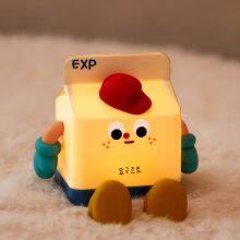 Creative Milk Sleep Lamp Cute Carton Night Light Glowing Ornaments Bedroom Usb Charging Bedside Lamp for Girl Gift thumbnail-4
