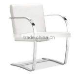 Replica Graceful European Design Stainless Steel Genuine Leather Brno Chair ByLudwing Mies Van Der Rohe for Office thumbnail-2