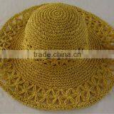 Lady Paper Crochet Hat,Women'S Dress Hat