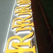 Acrylic Luminous Words Mini Words Resin Outdoor Advertising Back Luminous Stainless Steel Advertising thumbnail-2