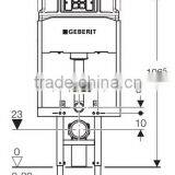GEBERIT Alpha Duofix In-wall Cistern Watermark Concealed Cistern for Wall-hung Toilet, Dual Flush Front Button, thumbnail-2