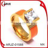 Titanium Gold 316l Stainless Steel Rings Gay Engagement Rings Gold Ring Diamond Ring thumbnail-1