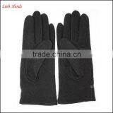 Simple Woolen Gloves With Leather Belt for Women thumbnail-5