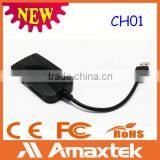 Black USB Hub With Card Reader Function thumbnail-2