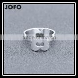 2016 fashion two of the cross love heart stainless steel sweetly ring