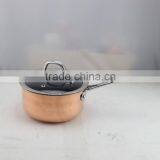 Copper Aluminum Non-stick Cookware Set Cooking Milk Pot Saucepan With Long S/S Handle thumbnail-1