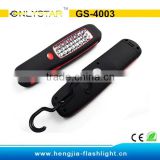 GS-4003 ABS plastic magnetic 24 led portable work light flashlight