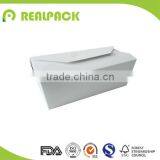 White Cardboard Plain Chinese Food Container thumbnail-1