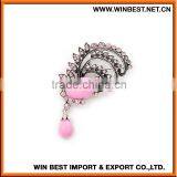 High Quality Rhinestone and Pearl Brooch, Fancy Brooch Pin, Star Shape Brooch thumbnail-1