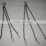 Used Iron Hanging Flower Plant Pot Holder Hanger Basket Chains thumbnail-4
