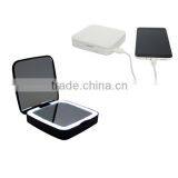 Vanity Pocket Mirror Mobile Power Bank With Lights and Magnification