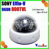 CCD Camera Chip 662/3AKA 800 TVL 0.0003Lux IR Leds Srveillance Camera Zoom 2.8-12mm Varifocal Lens Camera Voice Recording thumbnail-1