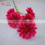Cheap Silk Fabric Dahlia Flower 5 Heads thumbnail-3