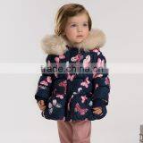 DB3387 Dave Bella 2015 Winter Infant Coat Baby Padded Jacket Girls Padded Outwear Girls Down Coat Jacket