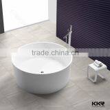 Simple Bathtubs Faux Stone Freestanding Round Bathtub thumbnail-6