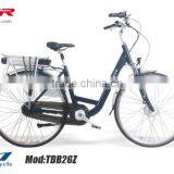 Fashion Lady City Ebike With Rear Rack Battery ,lady Style for European thumbnail-1