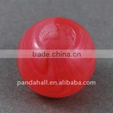 Resin Beads, Round, Red, 14x9mm, hole: 5mm(RESI-S221-5)