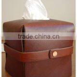 Long Leather Tissue Box Cover , Rectangular Tissue Box Cover ,embroidery Tissue Box Cover thumbnail-1