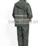 Newest Raincoat Factory High Quality Electrostatic Prevention Raincoat Suit With Pant for Men thumbnail-5