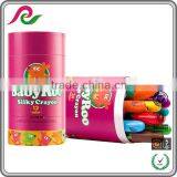 Custom Cylinder Box With Full Color Printing for Packaging Crayons thumbnail-1