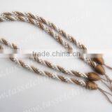 Colorful Polyester Twisted Curtain Pull Rope & Cord in Tassel Fringe, QX CR002 thumbnail-1