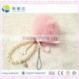 Fashion Plush Mobile Phone and Bag Pendant/String of Pearls Keychain Plush Toy thumbnail-4