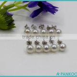 Wholesale Latest Design Of 925 Sterling Silver Freshwater Pearl Stud Earrings thumbnail-6