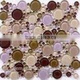Metallic Mosaic Gold Foil Mosaic Silver Foil Mosaic Glass Tile Decoration Material Building Material thumbnail-1