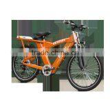 26 inch green city electric bike with two hidden battery mountain bike for adult